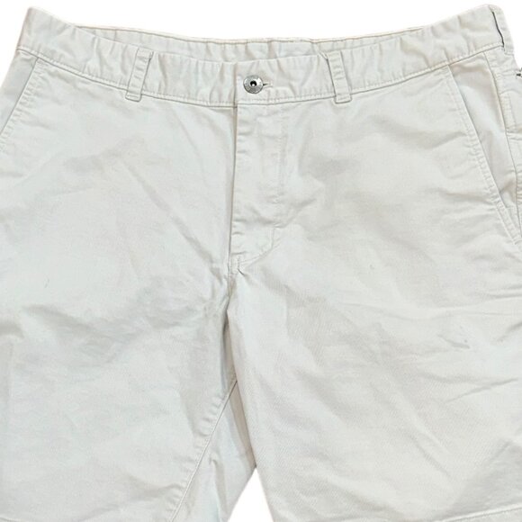 The North Face Cream Chino Khaki Canvas 10" Shorts Size Large - Picture 2 of 6